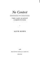 Cover image for No contest