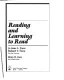 Cover image for Reading and learning to read