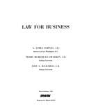 Cover image for Law for business