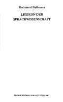 Cover image for Lexikon der Sprachwissenschaft