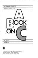 Cover image for A book on C