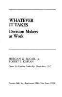 Cover image for Whatever it takes