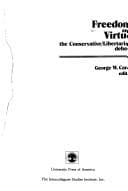 Cover image for Freedom and virtue