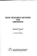 Cover image for Basic research methods for librarians