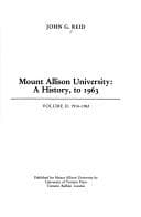 Cover image for Mount Allison University