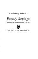 Cover image for Family sayings