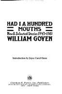 Cover image for Had I a hundred mouths