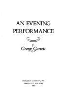 Cover image for An evening performance