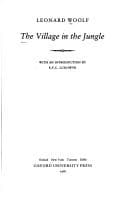 Cover image for The village in the jungle