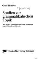 Studien zur grammatikalischen Topik