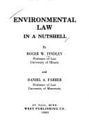 Cover image for Environmental law in a nutshell