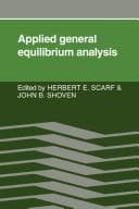 Cover image for Applied general equilibrium analysis