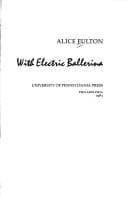 Cover image for Dance script with electric ballerina