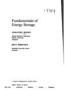 Fundamentals of energy storage