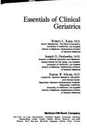 Cover image for Essentials of clinical geriatrics