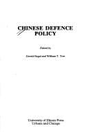 Cover image for Chinese defence policy