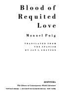 Cover image for Blood of requited love
