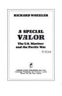 Cover image for A special valor