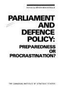 Cover image for Parliament and defence policy