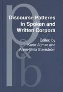 Cover image for Discourse patterns in spoken and written Corpora