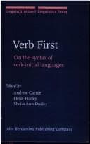 Cover image for Verb first