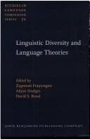 Cover image for Linguistic diversity and language theories