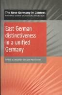 Cover image for East German distinctiveness in a unified Germany
