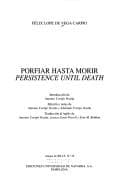Cover image for Porfiar hasta morir =