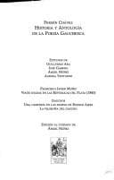 Historia y antología de la poesía gauchesca