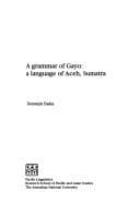 A grammar of Gayo