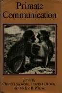Cover image for Primate communication