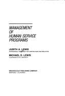 Cover image for Management of human service programs