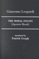 Cover image for The moral essays =