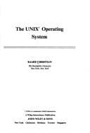 Cover image for The UNIX operating system