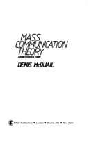 Cover image for Mass communication theory