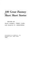 Cover image for 100 great fantasy short short stories