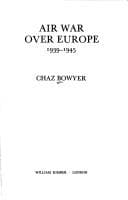 Cover image for Air war over Europe, 1939-1945