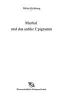 Cover image for Martial und das antike Epigramm