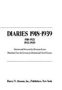 Cover image for Diaries, 1918-1939
