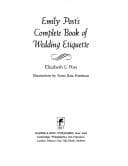 Cover image for Emily Post's complete book of wedding etiquette