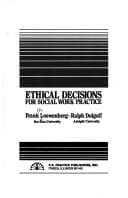 Cover image for Ethical decisions for social work practice