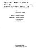 Cover image for Sociology of Yiddish