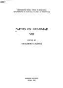 Cover image for Papers on grammar