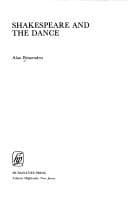 Cover image for Shakespeare and the dance