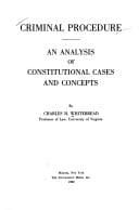 Cover image for Criminal procedure