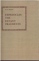 Cover image for Empedocles, the extant fragments