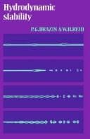 Cover image for Hydrodynamic stability
