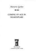 Cover image for Coming of age in Shakespeare