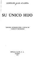 Cover image for Su único hijo