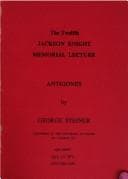 Cover image for Antigones